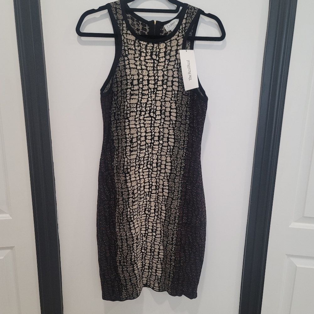 CARMEN MARC VALVO Knit Dress Size Medium